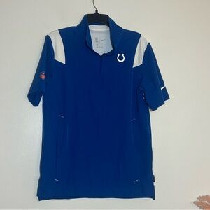 Nike On Field NFL Indianapolis Colts IND Sideline Coach Short Sleeve Polo Shirt